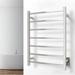 WarmlyYours Elevate Tahoe 7 Towel Warmer, Polished, Hardwired, 7 Bars, Stainless Steel | 31.5 H x 23.6 W x 4.3 D in | Wayfair TWS2-TAH07PH