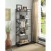 Williston Forge Concetta 63" H x 26" W Etagere Bookcase, Metal in Brown/Gray | 63 H x 26 W x 14 D in | Wayfair 02BCD8E214864FF09199F86E8D542B66