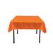 Wayfair Basics® Fisher Solid Color Square Tablecloth Polyester in Orange | 52 D in WFBS1352 28723834