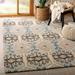 Blue/White 84 x 0.27 in Indoor Area Rug - World Menagerie Posada Hand-Tufted Wool Light Blue/Cream Area Rug Wool | 84 W x 0.27 D in | Wayfair