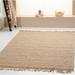 White 62 x 0.5 in Area Rug - Isabelline One-of-a-Kind Melania Casual Hand-Knotted 5'2" x 7'10" Ivory Area Rug Jute & Sisal | 62 W x 0.5 D in | Wayfair