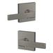 Schlage Custom Northbrook Hall-Closet & Bed-Bath Lever w/ Collins Trim in Gray | 2.9 H x 5.37 W x 2 D in | Wayfair FC21NBK619COL