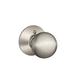 Schlage Orbit Single Dummy Door Knob w/ Rosette in Gray | 4 H x 3.6 W x 2.8 D in | Wayfair F170ORB619