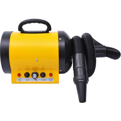 Pawhut - Profi Hundefön Tierfön Pet Dryer Flüsterfön Hundetrockner 2800W Metall Gelb 40 x 16 x 20 cm Image