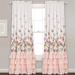Flutter Butterfly Window Curtain Pink Set 52x84+2 - Lush Decor 16T000813