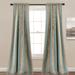 Julia Stripe Room Darkening Window Curtain Blue Set 52x84 - Half Moon 16T001365