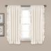 Reyna Window Curtain White Set 54x63 - Lush Decor 16T001459