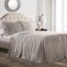 Ruffle Skirt Bedspread Gray 3Pc Set Full - Lush Decor 16T002845