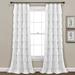 Ruffle Window Curtain White Single 50x84 - Lush Decor C10853P13-000