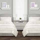 Belle Comforter White 3Pc Set Twin XL - Lush Decor 16T002987
