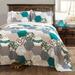 Briley Quilt Turquoise 3Pc Set Full/ Queen - Lush Decor C37867P15-000