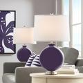 Quixotic Plum Carrie Table Lamp Set of 2