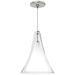 Melrose II 7 1/4"W Satin Nickel LED Freejack Mini Pendant