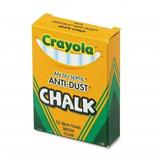 Crayola 501402 Nontoxic Anti-Dust Chalk White - 12 Sticks per Box