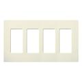 Lutron 47551 - SC-4-BI SATIN COLOR 4-GANG WALLPLATE BISCUIT Wall Plates