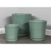 World Menagerie I/O 3-Piece Terracotta Pot Planter Set Clay & Terracotta in Green | 16.75 H x 15.5 W x 15.5 D in | Wayfair