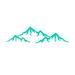 Harriet Bee Mountains Nursery Wall Decal Vinyl/Plastic in Green/Blue | 22 H x 38 W x 0.1 D in | Wayfair 4896EA2D416C4EB6BF9AE1F42A1596CE