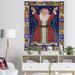 East Urban Home 'Happy Santa Claus Christmas Wish' Graphic Art Wood/Metal in Brown | 40 H x 30 W x 0.78 D in | Wayfair