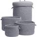 Alcott Hill® Wood Blend 4-Piece Basket Set in Gray | 20 H x 16 W x 16 D in | Wayfair B98B7990E4F54090A8126E5CCB463C66