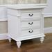 Lark Manor™ Aodee 3 - Drawer Nightstand Wood in White | 26 H x 23.5 W x 17.5 D in | Wayfair 3A6BD0111DE64ACA814D739CD75D5DEB