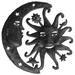 Bungalow Rose Small Heavenly Sun & Moon Wall Décor Metal in Gray | 13.75 H x 13.5 W in | Wayfair A6153C6EC3CD43C3BD0573171083074D