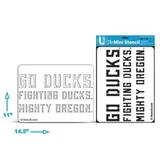 Oregon Ducks 11" x 14.5" Alternate Mini Stencil Kit