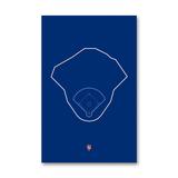 New York Mets Citi Field 11" x 17" Ballpark Outline Art Poster