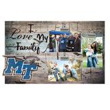 MTSU Blue Raiders 11" x 19" I Love My Family Clip Photo Frame