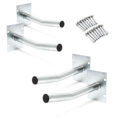 Wiltec - 4x Autoreifen Wandhalter – 350 x 130 x 170 mm – aus Stahl – max. Traglast 50 kg je Halter Image