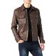 Urban Leather Herren Luka Jacke, Braun (Ontorio Brown 003), L