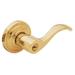 Baldwin Wave Keyed (Entry) Door Lever w/ Rosette in Yellow | 6.4 H x 6.6 W x 3.5 D in | Wayfair 5258.003.LENT