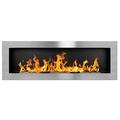 Bio Ethanol Fire BioFire Fireplace Modern 1200 x 400 stainless steel Wall - Mounted Alcohol Fireplace