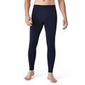 LAPASA Men's 100% Merino Wool Base Layer Bottom, Lightweight Warm Thermal Underwear Long Johns M30 Navy Blue XL