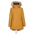 Trespass Celebrity, Golden Brown, XS, Warm Waterproof Jacket with Removable Hood for Ladies, Brown, X-Small