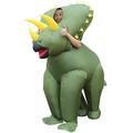Morph MCGITR Inflatable Costume, Triceratops Dinosaur Adult, One Size