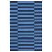 Blue 48 x 0.25 in Area Rug - Lauren Ralph Lauren Ludlow Stripe Flat Weave, Cotton, Indigo Area Rug Cotton | 48 W x 0.25 D in | Wayfair LRL7350A-4