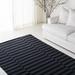 Black 60 x 0.25 in Area Rug - Lauren Ralph Lauren Ludlow Stripe Flat Weave, Cotton, Onyx Area Rug Cotton | 60 W x 0.25 D in | Wayfair LRL7350E-5