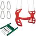 Swing Set Stuff Plastic Two Person Glider w/ Chains & Hooks Plastic in Red | 91 H x 37 W x 17 D in | Wayfair SSS-0305-R