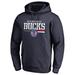 Men's Fanatics Branded Navy Milwaukee Bucks Hoops For Troops Pullover Hoodie