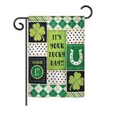 Breeze Decor St Patrick's Lucky Day Spring 2-Sided Polyester 18.5 x 13 in. Garden Flag in Brown/Green | 18.5 H x 13 W in | Wayfair
