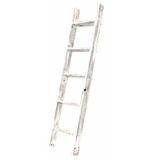 Loon Peak® Dupuy 5 ft Blanket Ladder Wood/Solid Wood in Brown/White | 60 H x 12 W x 4 D in | Wayfair 4D3FE77607254FC2BF4038DABCA74E98