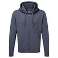 Russell Mens Authentic Full Zip Hooded Sweatshirt/Hoodie (M) (Convoy Grey)