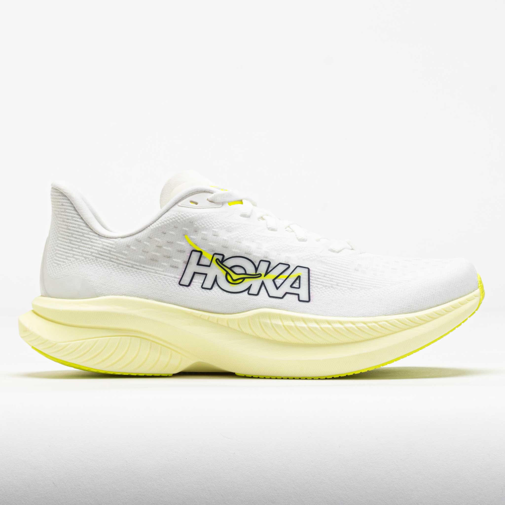HOKA Mach 6 Women's Running Shoes White/Neon HOKA Citrus