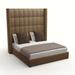 Brayden Studio® Tufted Low Profile Standard Bed Revolution Performance Fabrics®/Upholstered in Brown | 87 H x 77 W x 77 D in | Wayfair
