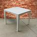 Orren Ellis Patrica Metal Dining Table Metal in White | 29.63 H x 35.88 W x 35.88 D in | Outdoor Dining | Wayfair 446D76B034F64AD2B9D5B2BB785DE935