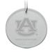 Auburn Tigers Round Crystal Personalized Ornament
