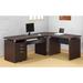 Ebern Designs Lafleur 30.75" H x 39.5" W Desk Return Manufactured Wood in Brown | 30.75 H x 39.5 W x 27.5 D in | Wayfair