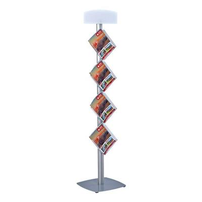 update displays Prospektregal »Variaton 70« 16x Din A4 silber, 45x192x3.3 cm