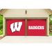 Wisconsin Badgers 7' x 8' 2-Piece Split Garage Door Decor