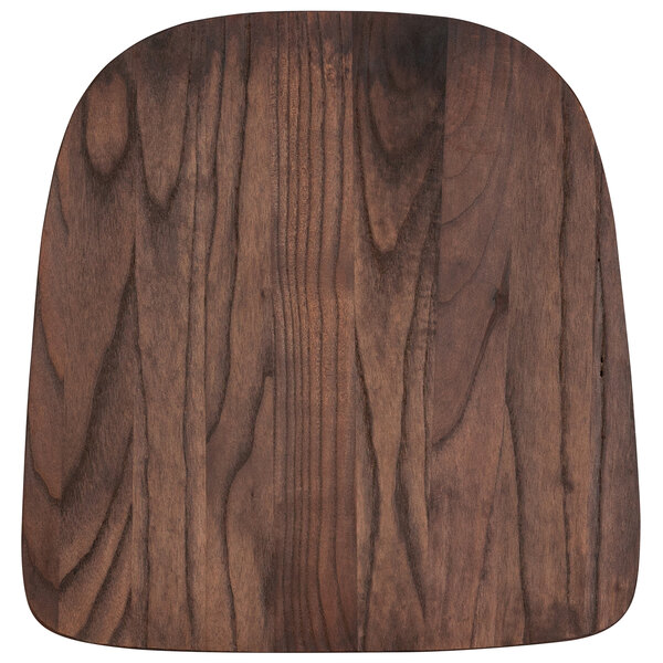 Flash Furniture CH-31230M1D-GG Rustic Walnut Wood Chair Seat